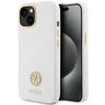 Guess GUHCP15SM4DGPH iPhone 15 / 14 / 13 6.1" biały/white hardcase Silicone Logo Strass 4G na NearMe.pl