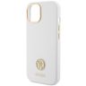 Guess GUHCP15SM4DGPH iPhone 15 / 14 / 13 6.1" biały/white hardcase Silicone Logo Strass 4G na NearMe.pl