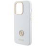 Guess GUHCP15LM4DGPH iPhone 15 Pro6.1" biały/white hardcase Silicone Logo Strass 4G na NearMe.pl