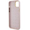 Guess GUHCP15SM4DGPP iPhone 15 / 14 / 13 6.1" jasnoróżowy/pink hardcase Silicone Logo Strass 4G na NearMe.pl