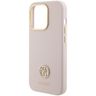 Guess GUHCP15LM4DGPP iPhone 15 Pro 6.1" jasnoróżowy/pink hardcase Silicone Logo Strass 4G na NearMe.pl