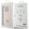 Guess GUHCP15LM4DGPP iPhone 15 Pro 6.1" jasnoróżowy/pink hardcase Silicone Logo Strass 4G na NearMe.pl