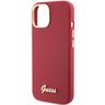 Guess GUHCP15SSMBSLM iPhone 15 / 14 / 13 6.1" magenta hardcase Silicone Script Metal Logo & Frame na NearMe.pl