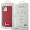 Guess GUHCP15SSMBSLM iPhone 15 / 14 / 13 6.1" magenta hardcase Silicone Script Metal Logo & Frame na NearMe.pl