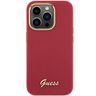 Guess GUHCP15XSMBSLM iPhone 15 Pro Max 6.7" magenta hardcase Silicone Script Metal Logo & Frame na NearMe.pl