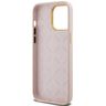 Guess GUHCP15XSMBSLP iPhone 15 Pro Max 6.7" różowy/pink hardcase Silicone Script Metal Logo & Frame na NearMe.pl