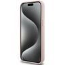 Guess GUHCP15XSMBSLP iPhone 15 Pro Max 6.7" różowy/pink hardcase Silicone Script Metal Logo & Frame na NearMe.pl