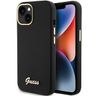 Guess GUHCP15SSMBSLK iPhone 15 / 14 / 13 6.1" czarny/black hardcase Silicone Script Metal Logo & Frame na NearMe.pl