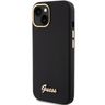 Guess GUHCP15SSMBSLK iPhone 15 / 14 / 13 6.1" czarny/black hardcase Silicone Script Metal Logo & Frame na NearMe.pl