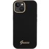 Guess GUHCP15SSMBSLK iPhone 15 / 14 / 13 6.1" czarny/black hardcase Silicone Script Metal Logo & Frame na NearMe.pl