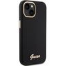 Guess GUHCP15SSMBSLK iPhone 15 / 14 / 13 6.1" czarny/black hardcase Silicone Script Metal Logo & Frame na NearMe.pl