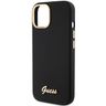 Guess GUHCP15SSMBSLK iPhone 15 / 14 / 13 6.1" czarny/black hardcase Silicone Script Metal Logo & Frame na NearMe.pl