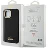 Guess GUHCP15SSMBSLK iPhone 15 / 14 / 13 6.1" czarny/black hardcase Silicone Script Metal Logo & Frame na NearMe.pl