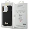 Guess GUHCP15LSMBSLK iPhone 15 Pro 6.1" czarny/black hardcase Silicone Script Metal Logo & Frame na NearMe.pl