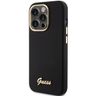 Guess GUHCP15XSMBSLK iPhone 15 Pro Max 6.7" czarny/black hardcase Silicone Script Metal Logo & Frame na NearMe.pl