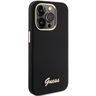 Guess GUHCP15XSMBSLK iPhone 15 Pro Max 6.7" czarny/black hardcase Silicone Script Metal Logo & Frame na NearMe.pl