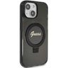 Guess GUHMP15MHRSGSK iPhone 15 Plus / 14 Plus 6.7" czarny/black hardcase Ring Stand Script Glitter MagSafe na NearMe.pl
