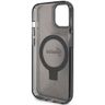 Guess GUHMP15MHRSGSK iPhone 15 Plus / 14 Plus 6.7" czarny/black hardcase Ring Stand Script Glitter MagSafe na NearMe.pl