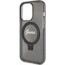 Guess GUHMP15LHRSGSK iPhone 15 Pro 6.1" czarny/black hardcase Ring Stand Script Glitter MagSafe na NearMe.pl