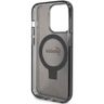 Guess GUHMP15XHRSGSK iPhone 15 Pro Max 6.7" czarny/black hardcase Ring Stand Script Glitter MagSafe na NearMe.pl