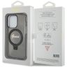 Guess GUHMP15XHRSGSK iPhone 15 Pro Max 6.7" czarny/black hardcase Ring Stand Script Glitter MagSafe na NearMe.pl