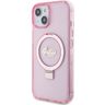 Guess GUHMP15MHRSGSP iPhone 15 Plus / 14 Plus 6.7" różowy/pink hardcase Ring Stand Script Glitter MagSafe na NearMe.pl