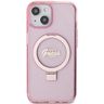 Guess GUHMP15MHRSGSP iPhone 15 Plus / 14 Plus 6.7" różowy/pink hardcase Ring Stand Script Glitter MagSafe na NearMe.pl
