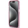 Guess GUHMP15LHRSGSP iPhone 15 Pro 6.1" różowy/pink hardcase Ring Stand Script Glitter MagSafe na NearMe.pl