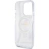 Guess GUHMP15LHRSGSD iPhone 15 Pro 6.1" przezroczysty/transparent hardcase Ring Stand Script Glitter MagSafe na NearMe.pl