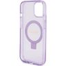 Guess GUHMP15MHRSGSU iPhone 15 Plus / 14 Plus 6.7" fioletowy/purple hardcase Ring Stand Script Glitter MagSafe na NearMe.pl