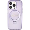 Guess GUHMP15LHRSGSU iPhone 15 Pro 6.1" fioletowy/purple hardcase Ring Stand Script Glitter MagSafe na NearMe.pl