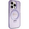 Guess GUHMP15LHRSGSU iPhone 15 Pro 6.1" fioletowy/purple hardcase Ring Stand Script Glitter MagSafe na NearMe.pl
