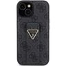 Guess GUHCP15SPGS4TDK iPhone 15 / 14 / 13 6.1" czarny/black hardcase Grip Stand 4G Triangle Strass na NearMe.pl