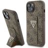 Guess GUHCP15SPGS4TDW iPhone 15 / 14 / 13 6.1" brązowy/brown hardcase Grip Stand 4G Triangle Strass na NearMe.pl