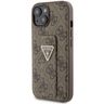 Guess GUHCP15SPGS4TDW iPhone 15 / 14 / 13 6.1" brązowy/brown hardcase Grip Stand 4G Triangle Strass na NearMe.pl