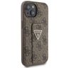 Guess GUHCP15SPGS4TDW iPhone 15 / 14 / 13 6.1" brązowy/brown hardcase Grip Stand 4G Triangle Strass na NearMe.pl