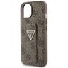 Guess GUHCP15SPGS4TDW iPhone 15 / 14 / 13 6.1" brązowy/brown hardcase Grip Stand 4G Triangle Strass na NearMe.pl