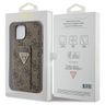Guess GUHCP15SPGS4TDW iPhone 15 / 14 / 13 6.1" brązowy/brown hardcase Grip Stand 4G Triangle Strass na NearMe.pl