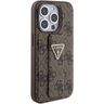 Guess GUHCP15LPGS4TDW iPhone 15 Pro 6.1" brązowy/brown hardcase Grip Stand 4G Triangle Strass na NearMe.pl