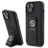 Guess GUHCP15SPGSSADK iPhone 15 / 14 / 13 6.1" czarny/black hardcase Grip Stand 4G Saffiano Strass na NearMe.pl