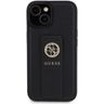 Guess GUHCP15SPGSSADK iPhone 15 / 14 / 13 6.1" czarny/black hardcase Grip Stand 4G Saffiano Strass na NearMe.pl