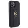 Guess GUHCP15SPGSSADK iPhone 15 / 14 / 13 6.1" czarny/black hardcase Grip Stand 4G Saffiano Strass na NearMe.pl