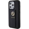 Guess GUHCP15LPGSSADK iPhone 15 Pro 6.1" czarny/black hardcase Grip Stand 4G Saffiano Strass na NearMe.pl