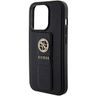 Guess GUHCP15LPGSSADK iPhone 15 Pro 6.1" czarny/black hardcase Grip Stand 4G Saffiano Strass na NearMe.pl