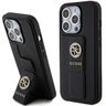 Guess GUHCP15XPGSSADK iPhone 15 Pro Max 6.7" czarny/black hardcase Grip Stand 4G Saffiano Strass na NearMe.pl