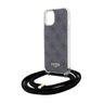 Guess GUHCP15SHC4SEK iPhone 15 / 14 / 13 6.1" czarny/black hardcase Crossbody Cord 4G Print na NearMe.pl