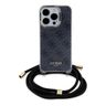 Guess GUHCP15LHC4SEK iPhone 15 Pro 6.1" czarny/black hardcase Crossbody Cord 4G Print na NearMe.pl