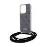 Guess GUHCP15LHC4SEK iPhone 15 Pro 6.1" czarny/black hardcase Crossbody Cord 4G Print na NearMe.pl
