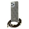 Guess GUHCP15LHC4SEW iPhone 15 Pro 6.1" brązowy/brown hardcase Crossbody Cord 4G Print na NearMe.pl