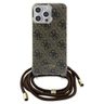 Guess GUHCP15LHC4SEW iPhone 15 Pro 6.1" brązowy/brown hardcase Crossbody Cord 4G Print na NearMe.pl